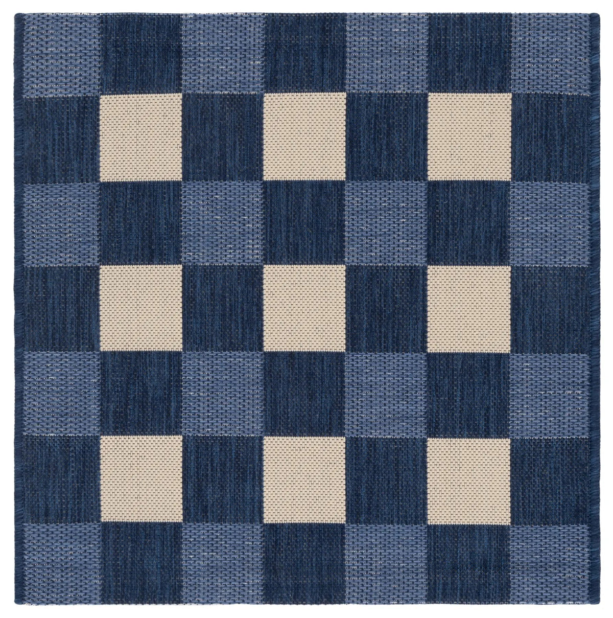 Safavieh Courtyard 2'-7" x 2'-7" Rug in Navy / Beige