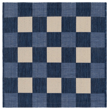 Safavieh Courtyard 2'-7" x 2'-7" Rug in Navy / Beige
