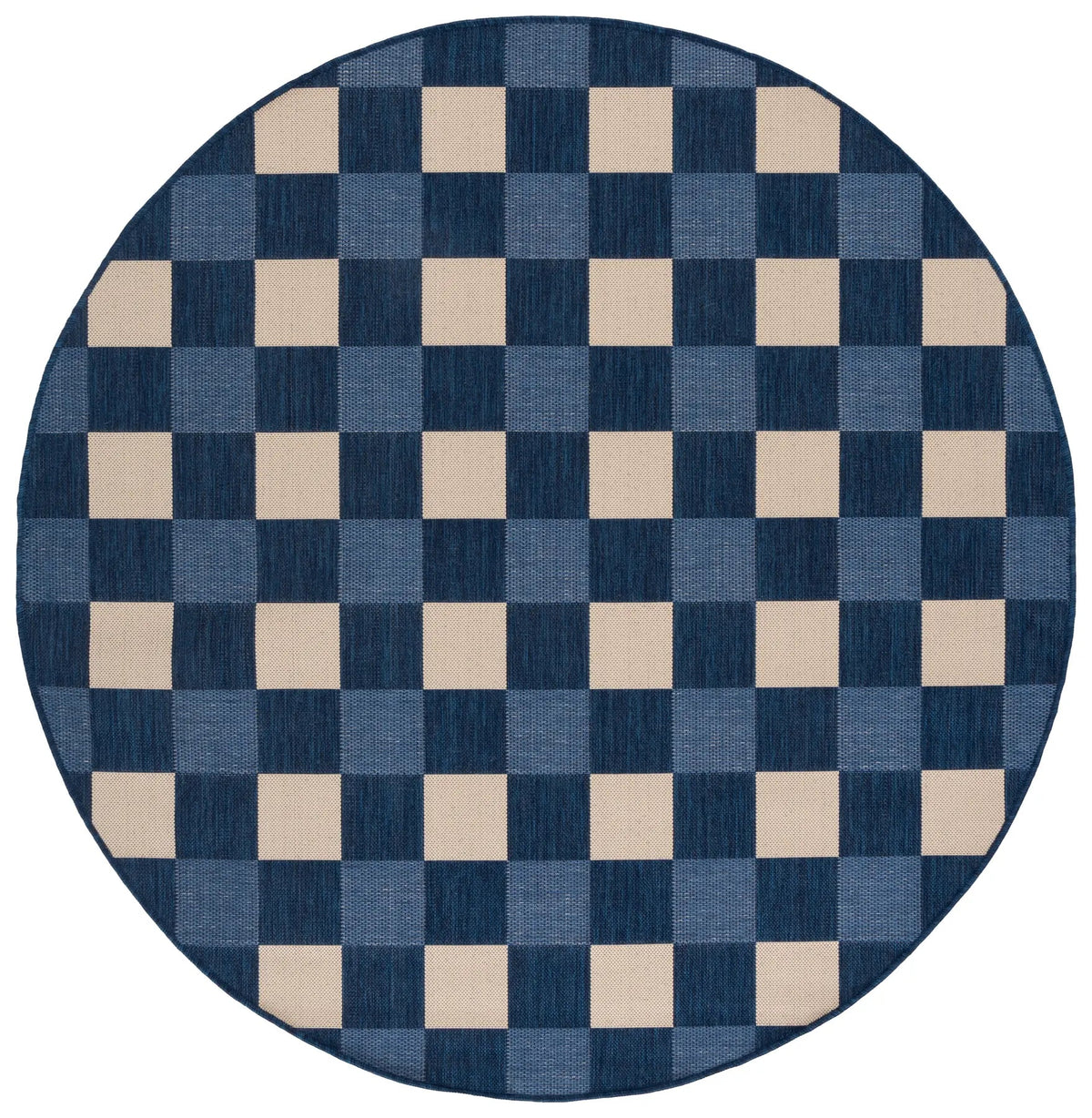 Safavieh Courtyard 6'-7" x 6'-7" Rug in Navy / Beige
