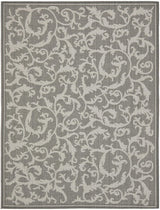 Safavieh Courtyard Cy6533 - 87 Anthracite / Light Grey Rugs - Safavieh - cy6533 - 87 - 5r