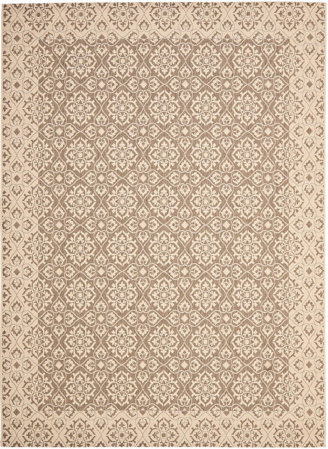 Safavieh Courtyard Cy6550 - 22 Brown / Creme Rugs - Safavieh - cy6550 - 22 - 3