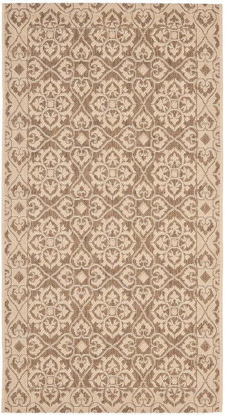 Safavieh Courtyard Cy6550 - 22 Brown / Creme Rugs - Safavieh - cy6550 - 22 - 3