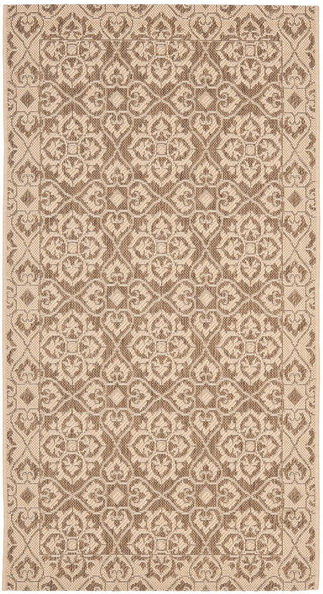 Safavieh Courtyard Cy6550 - 22 Brown / Creme Rugs - Safavieh - cy6550 - 22 - 3