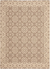 Safavieh Courtyard Cy6550 - 22 Brown / Creme Rugs - Safavieh - cy6550 - 22 - 3