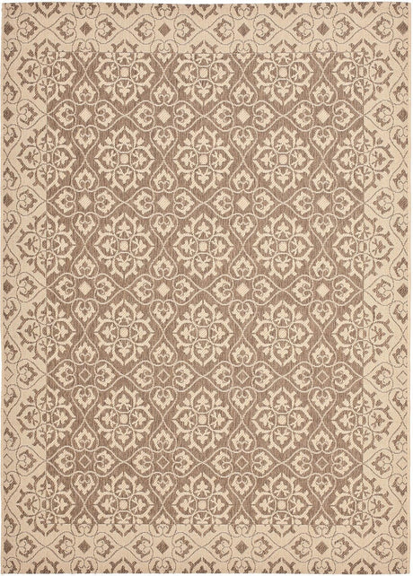 Safavieh Courtyard Cy6550 - 22 Brown / Creme Rugs - Safavieh - cy6550 - 22 - 3