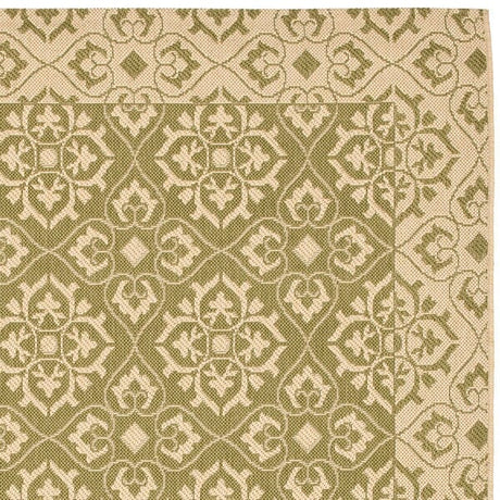 Safavieh Courtyard Cy6550 - 24 Green / Creme Rugs - Safavieh - cy6550 - 24 - 2