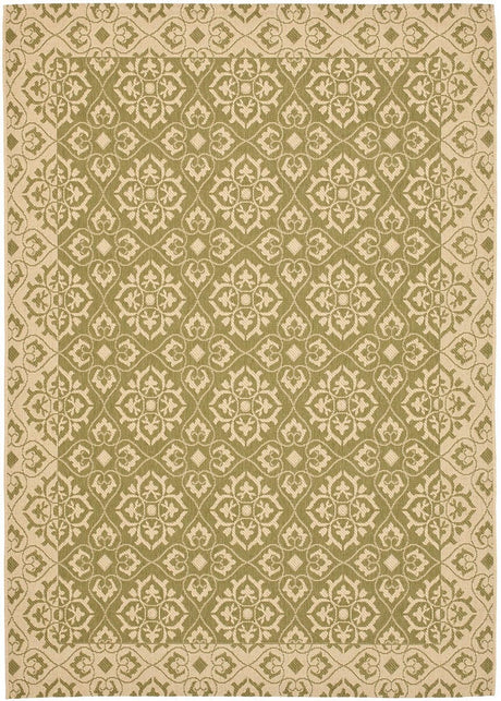 Safavieh Courtyard Cy6550 - 24 Green / Creme Rugs - Safavieh - cy6550 - 24 - 2