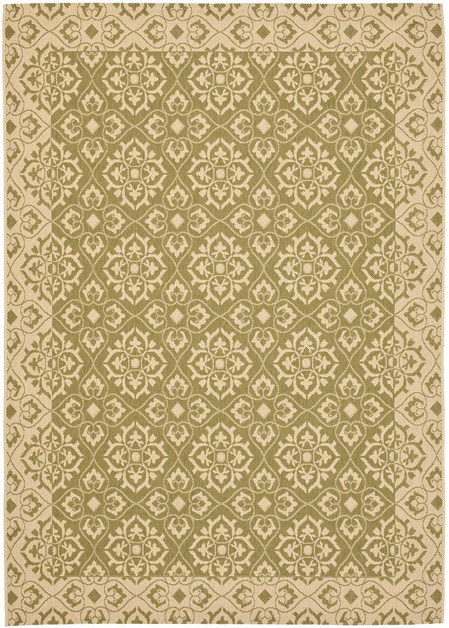 Safavieh Courtyard Cy6550 - 24 Green / Creme Rugs - Safavieh - cy6550 - 24 - 2