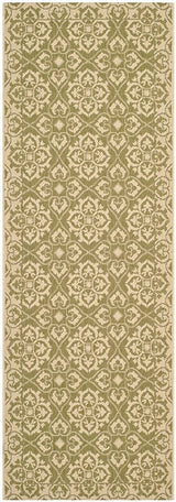 Safavieh Courtyard Cy6550 - 24 Green / Creme Rugs - Safavieh - cy6550 - 24 - 27