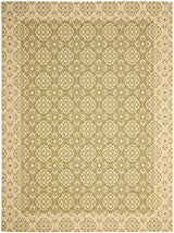 Safavieh Courtyard Cy6550 - 24 Green / Creme Rugs - Safavieh - cy6550 - 24 - 8r
