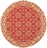 Safavieh Courtyard Cy6550 - 28 Red / Creme Rugs - Safavieh - cy6550 - 28 - 5r