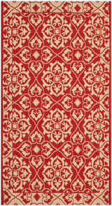 Safavieh Courtyard Cy6550 - 28 Red / Creme Rugs - Safavieh - cy6550 - 28 - 5r