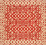 Safavieh Courtyard Cy6550 - 28 Red / Creme Rugs - Safavieh - cy6550 - 28 - 8sq