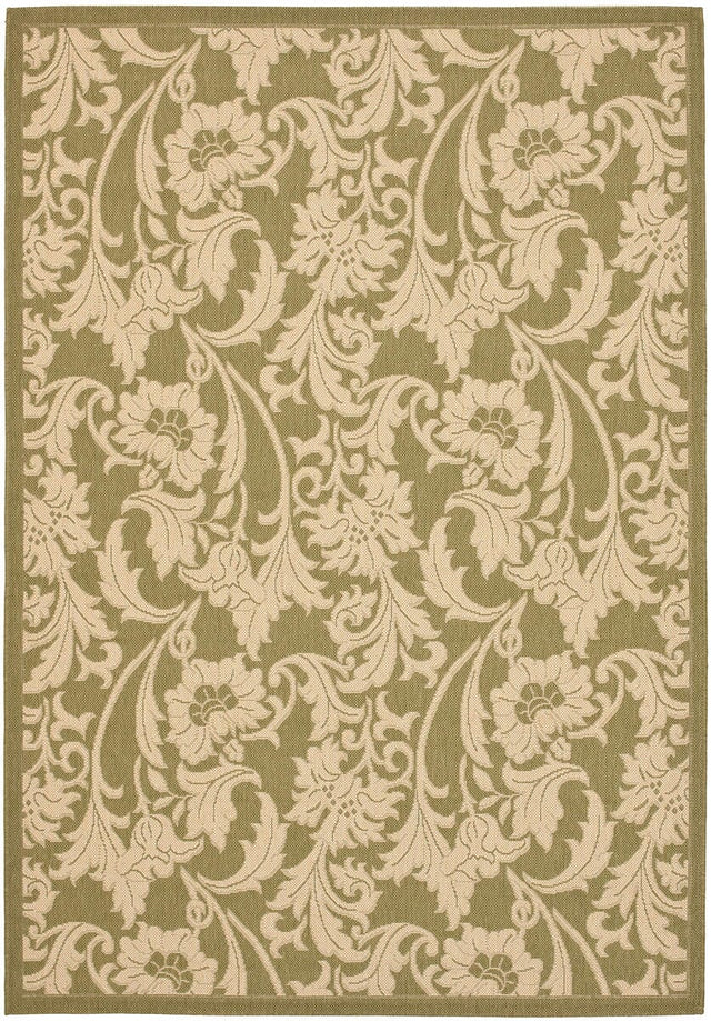 Safavieh Courtyard Cy6565 - 24 Green / Creme Rugs - Safavieh - cy6565 - 24 - 3