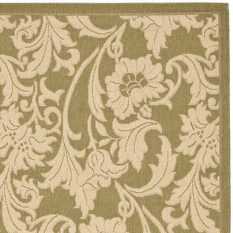 Safavieh Courtyard Cy6565 - 24 Green / Creme Rugs - Safavieh - cy6565 - 24 - 3
