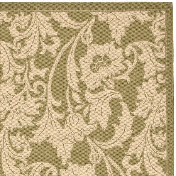 Safavieh Courtyard Cy6565 - 24 Green / Creme Rugs - Safavieh - cy6565 - 24 - 3