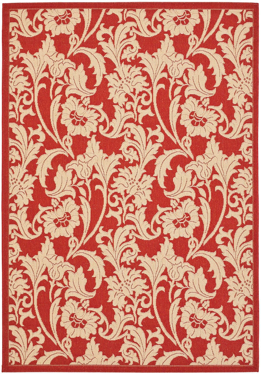 Safavieh Courtyard Cy6565 - 28 Red / Creme Rugs - Safavieh - cy6565 - 28 - 3