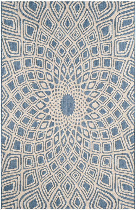 Safavieh Courtyard Cy6616 - 23321 Blue / Beige Rugs - Safavieh - cy6616 - 23321 - 2