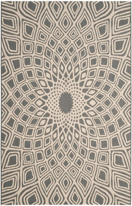 Safavieh Courtyard Cy6616 - 23621 Anthracite / Beige Rugs - Safavieh - cy6616 - 23621 - 2