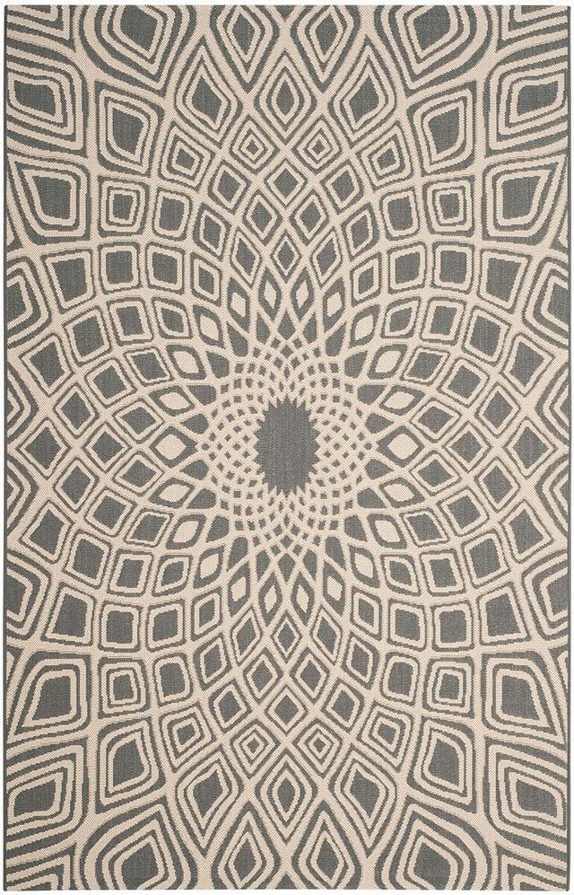 Safavieh Courtyard Cy6616 - 23621 Anthracite / Beige Rugs - Safavieh - cy6616 - 23621 - 2