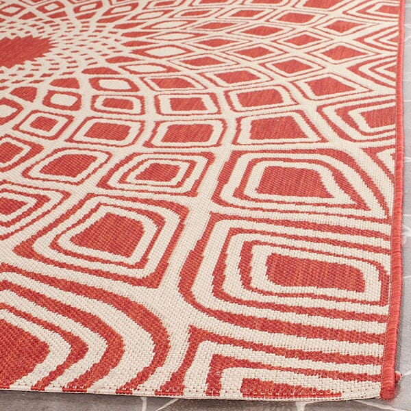 Safavieh Courtyard Cy6616 - 23821 Red / Beige Rugs - Safavieh - cy6616 - 23821 - 2