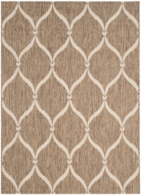 Safavieh Courtyard Cy6654 - 232 Brown/Beige Rug - Safavieh - cy6654 - 232 - 7r