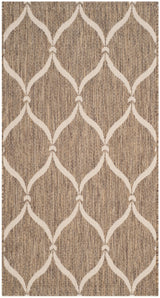 Safavieh Courtyard Cy6654 - 232 Brown/Beige Rug - Safavieh - cy6654 - 232 - 7r