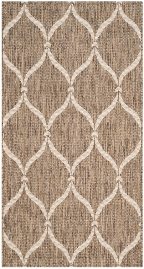 Safavieh Courtyard Cy6654 - 232 Brown/Beige Rug - Safavieh - cy6654 - 232 - 7r