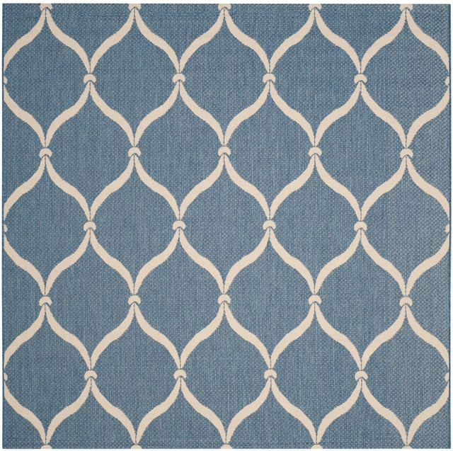 Safavieh Courtyard Cy6654 - 233 Blue/Beige Rug - Safavieh - cy6654 - 233 - 7r