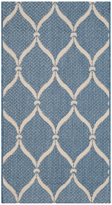 Safavieh Courtyard Cy6654 - 233 Blue/Beige Rug - Safavieh - cy6654 - 233 - 7r