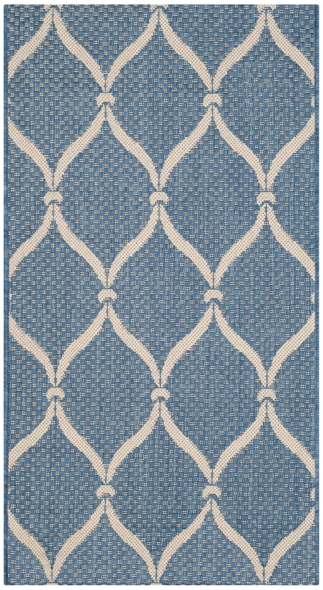 Safavieh Courtyard Cy6654 - 233 Blue/Beige Rug - Safavieh - cy6654 - 233 - 7r