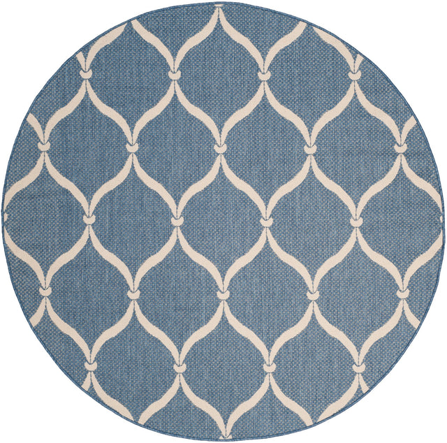 Safavieh Courtyard Cy6654 - 233 Blue/Beige Rug - Safavieh - cy6654 - 233 - 7r