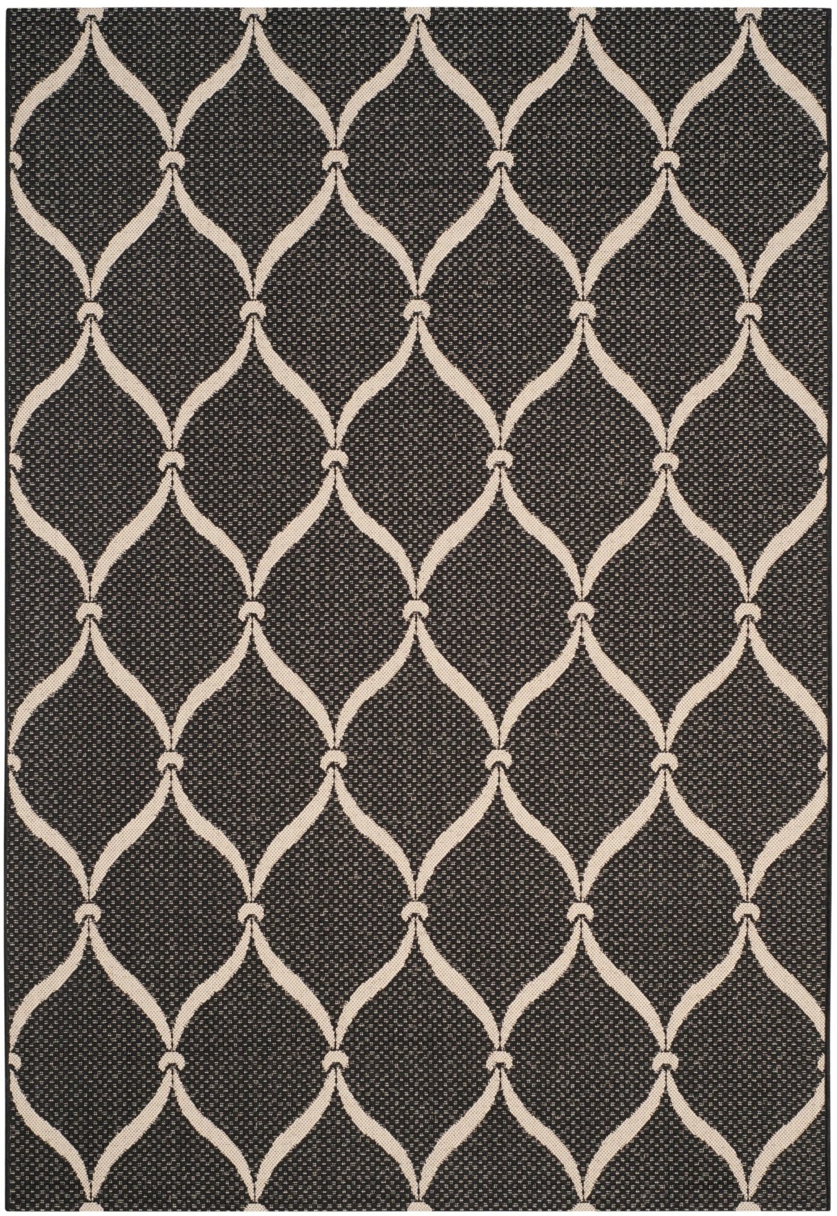 Safavieh Courtyard Cy6654 - 256 Black/Beige Rug - Safavieh - cy6654 - 256 - 2