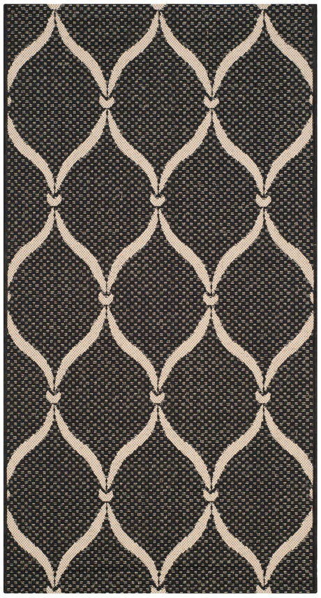 Safavieh Courtyard Cy6654 - 256 Black/Beige Rug - Safavieh - cy6654 - 256 - 7r