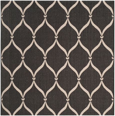 Safavieh Courtyard Cy6654 - 256 Black/Beige Rug - Safavieh - cy6654 - 256 - 7r