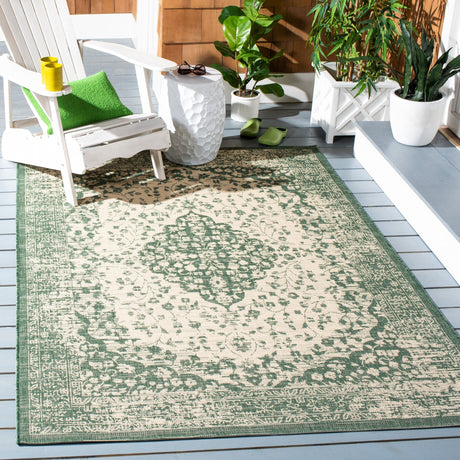 Safavieh Courtyard Cy6720 - 32212 Beige/Dark Green Rugs - Safavieh - cy6720 - 32212 - 2