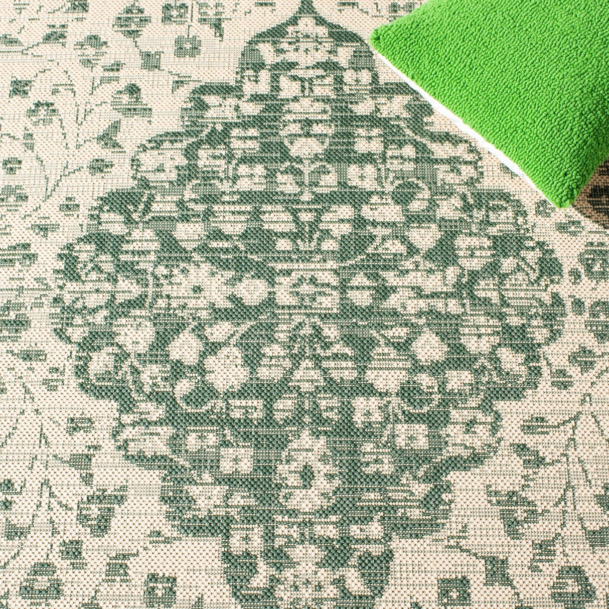 Safavieh Courtyard Cy6720 - 32212 Beige/Dark Green Rugs - Safavieh - cy6720 - 32212 - 2