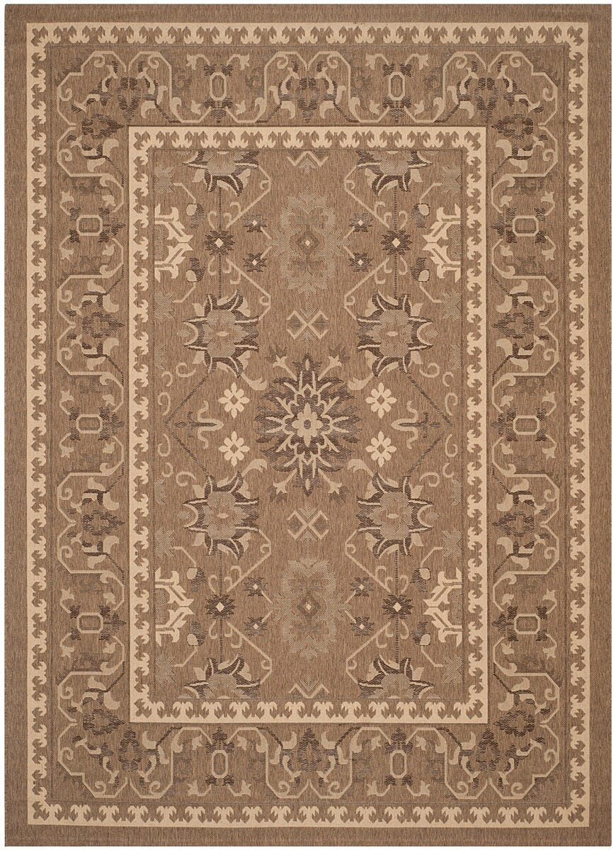 Safavieh Courtyard Cy6727 - 22 Brown / Creme Rugs - Safavieh - cy6727 - 22 - 2