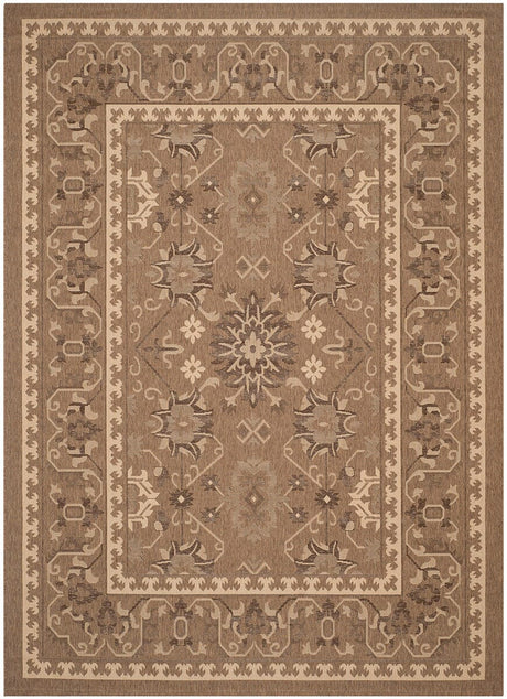 Safavieh Courtyard Cy6727 - 22 Brown / Creme Rugs - Safavieh - cy6727 - 22 - 2
