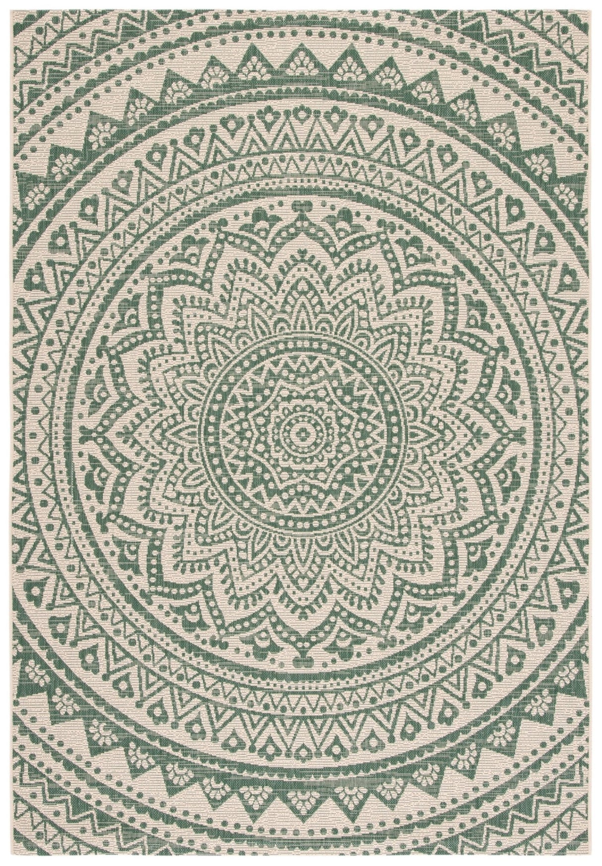 Safavieh Courtyard Cy6734 - 32212 Beige/Dark Green Rugs - Safavieh - cy6734 - 32212 - 2