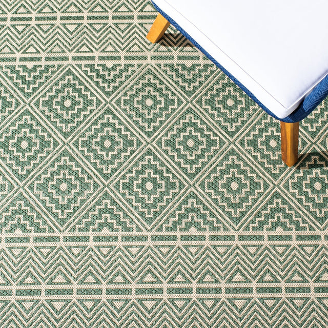 Safavieh Courtyard Cy6787 - 32221 Dark Green/Beige Rugs - Safavieh - cy6787 - 32221 - 2