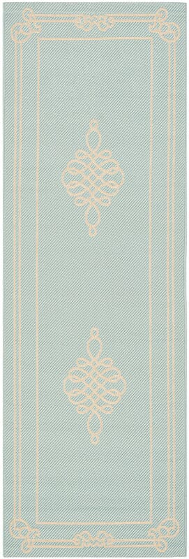 Safavieh Courtyard Cy6788 - 25 Aqua / Cream Rugs - Safavieh - cy6788 - 25 - 3