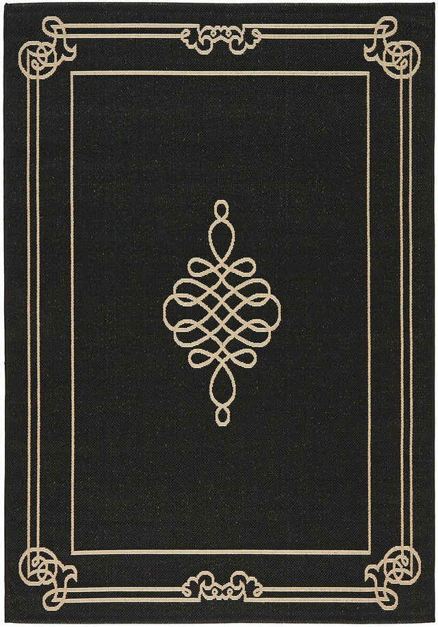 Safavieh Courtyard Cy6788 - 26 Black / Creme Rugs - Safavieh - cy6788 - 26 - 2