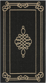 Safavieh Courtyard Cy6788 - 26 Black / Creme Rugs - Safavieh - cy6788 - 26 - 27