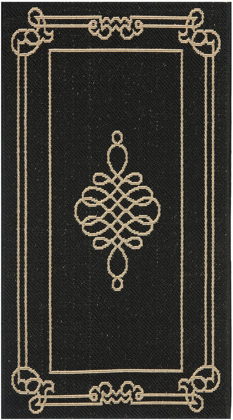 Safavieh Courtyard Cy6788 - 26 Black / Creme Rugs - Safavieh - cy6788 - 26 - 27