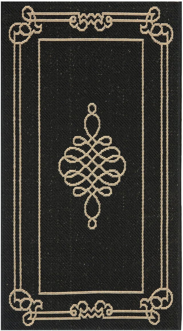 Safavieh Courtyard Cy6788 - 26 Black / Creme Rugs - Safavieh - cy6788 - 26 - 27