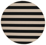 Safavieh Courtyard 5'-3" x 5'-3" Rug in Beige / Black