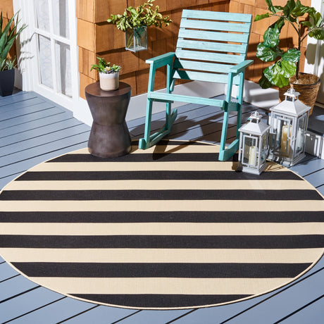 Safavieh Courtyard Cy6812 Beige/Black Rug - Safavieh - cy6812 - 25612 - 7r
