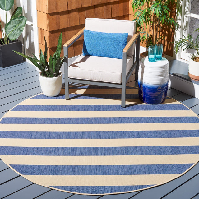Safavieh Courtyard Cy6812 Beige/Blue Rug - Safavieh - cy6812 - 23312 - 7r