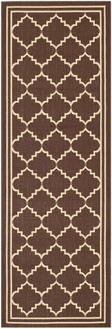 Safavieh Courtyard Cy6889 - 204 Chocolate / Cream Rugs - Safavieh - cy6889 - 204 - 27
